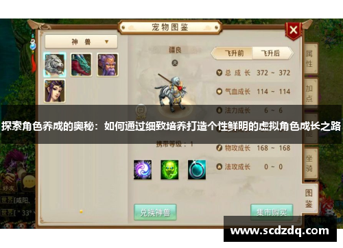 探索角色养成的奥秘：如何通过细致培养打造个性鲜明的虚拟角色成长之路